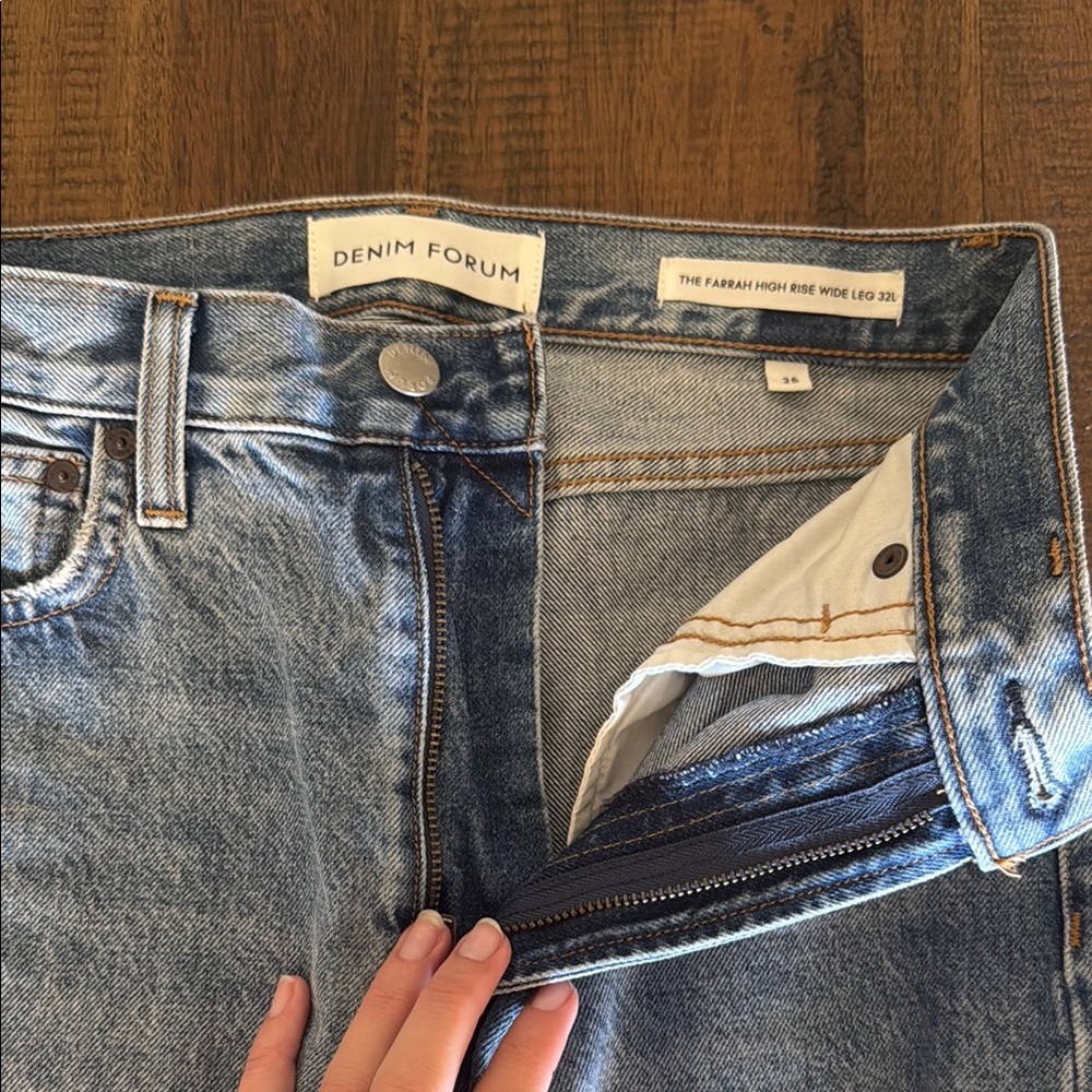 Denim Forum Blue High Rise Jeans